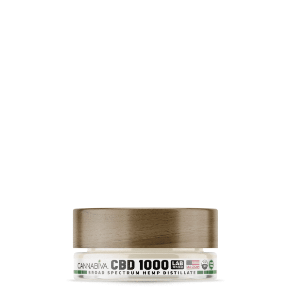 Broad Spectrum CBD Distillate With No THC - 1000 Milligram (1 Grams) Raw Cannabidiol Concentrate - Oils, Topicals, Blends, E-liquid