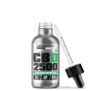 Zero High Pure Isolate CBD Oil With No THC - 2,500MG Super Strength Cannabidiol Formula - Open Bottle With Dropper