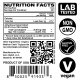 Zero High Pure Isolate CBG Oil With No THC - 500 MG Extra Strength Cannabigerol Formula - Nutrition Facts Label With Lab Test Result QR Code