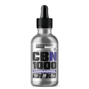 Zero High Pure Isolate CBN Oil With No THC - 1000MG Super Strength Cannabinol Formula