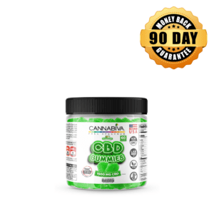 CBD 1500 mg Full Spectrum Gummies in Amazing Apple flavor with a 90-day money-back guarantee