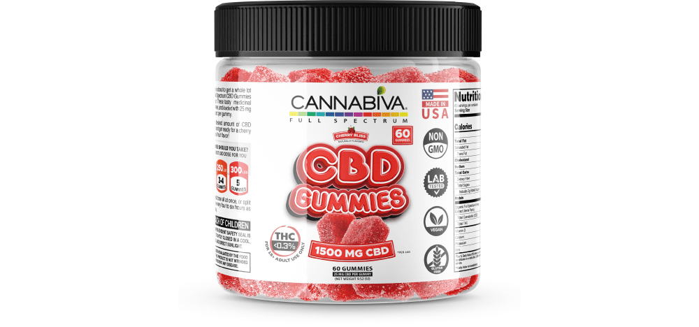 Independently Verified Lab Test Results for Cannabiva 1,500 mg Full Spectrum CBD Gummies Cannabiva 1,500 mg Full Spectrum CBD Gummies in Cherry Bliss flavor are third-party lab-tested by ISO-accredited labs.