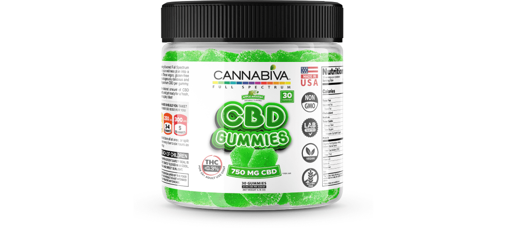 Independently Verified Lab Test Results for Cannabiva 750 mg Full Spectrum CBD Gummies – Apple Amazing Cannabiva 750 mg Full Spectrum CBD Gummies in Apple Amazing flavor are third-party lab-tested by ISO-accredited labs.