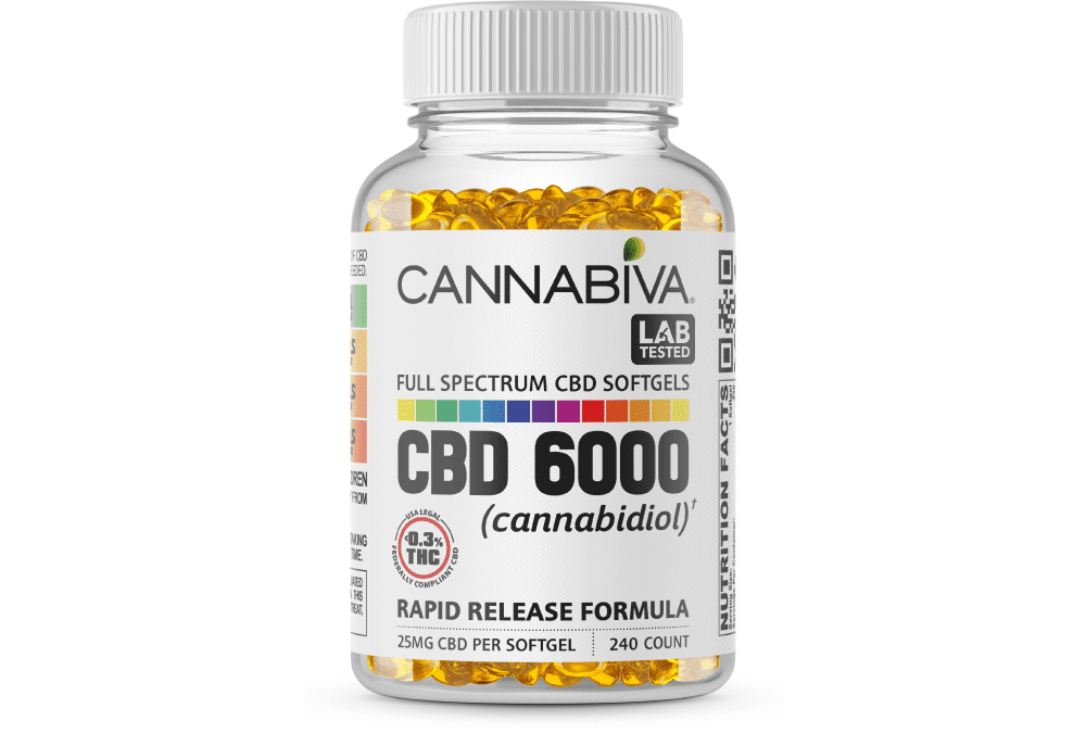 Independently Verified Lab Test Results for Cannabiva 6000 mg Full Spectrum CBD Softgels Cannabiva 6000 mg Full Spectrum CBD Softgels are third-party lab-tested by ISO-accredited labs.